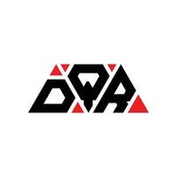 dqr driehoek brief logo ontwerp met driehoekige vorm. dqr driehoek logo ontwerp monogram. dqr driehoek vector logo sjabloon met rode kleur. dqr driehoekig logo eenvoudig, elegant en luxueus logo. dqr