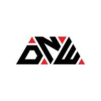 dnw driehoek brief logo ontwerp met driehoekige vorm. dnw driehoek logo ontwerp monogram. dnw driehoek vector logo sjabloon met rode kleur. dnw driehoekig logo eenvoudig, elegant en luxueus logo. dnw