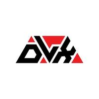 dlx driehoek brief logo ontwerp met driehoekige vorm. dlx driehoek logo ontwerp monogram. dlx driehoek vector logo sjabloon met rode kleur. dlx driehoekig logo eenvoudig, elegant en luxueus logo. dlx