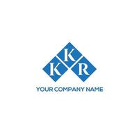 kkr brief design.kkr brief logo ontwerp op witte achtergrond. kkr creatieve initialen brief logo concept. kkr brief design.kkr brief logo ontwerp op witte achtergrond. k vector