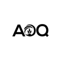 aoq brief logo ontwerp op witte achtergrond. aoq creatieve initialen brief logo concept. aoq brief ontwerp. vector