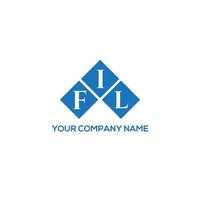 fil brief logo ontwerp op witte achtergrond. fil creatieve initialen brief logo concept. fil brief ontwerp. vector