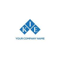 kie brief logo ontwerp op witte achtergrond. kie creatieve initialen brief logo concept. kie brief ontwerp. vector