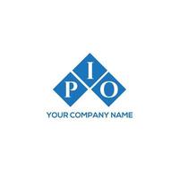 pio brief logo ontwerp op witte achtergrond. pio creatieve initialen brief logo concept. pio brief ontwerp. vector