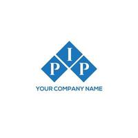 pip brief logo ontwerp op witte achtergrond. pip creatieve initialen brief logo concept. pip brief ontwerp. vector