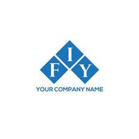 fiy brief logo ontwerp op witte achtergrond. fiy creatieve initialen brief logo concept. fiy brief ontwerp. vector