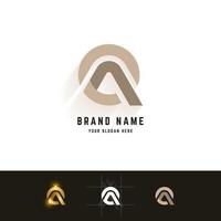 letter aq of q monogram logo met rastermethode ontwerp vector