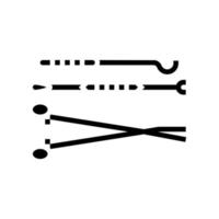tools gynaecoloog glyph pictogram vector illustratie sign