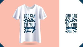 nieuw t-shirt printontwerp voor heren. heren wit t-shirt mockup. vooraanzicht. motivatie quotes vector