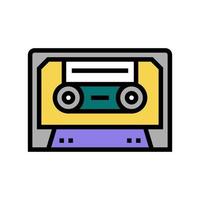 audio casette kleur pictogram vector illustratie teken