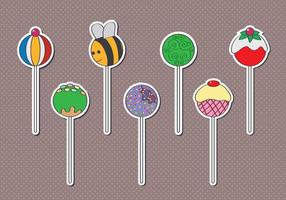 Cake pops vector