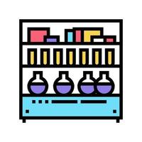 farmaceutische productie ingrediënten kleur pictogram vectorillustratie vector