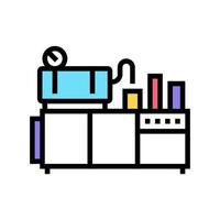 drugs productie machine kleur pictogram vectorillustratie vector