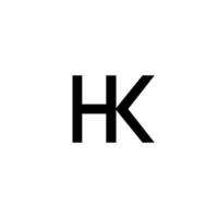 letter hk eerste logo sjabloon vector illustratie pictogram element pro vector