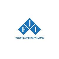 fji brief logo ontwerp op witte achtergrond. fji creatieve initialen brief logo concept. fji brief ontwerp. vector