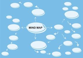 Mind map template vector