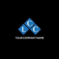 lcc brief logo ontwerp op zwarte achtergrond. lcc creatieve initialen brief logo concept. lcc-letterontwerp. vector