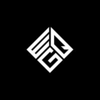 wqg brief logo ontwerp op zwarte achtergrond. wqg creatieve initialen brief logo concept. wqg brief ontwerp. vector