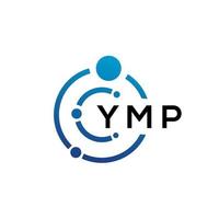 YMP brief technologie logo ontwerp op witte achtergrond. ymp creatieve initialen letter it logo concept. ymp-briefontwerp. vector