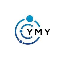 ymy brief technologie logo ontwerp op witte achtergrond. ymy creatieve initialen letter it logo concept. ymy brief ontwerp. vector