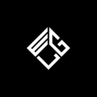 wgl brief logo ontwerp op zwarte achtergrond. wgl creatieve initialen brief logo concept. wgl brief ontwerp. vector