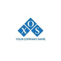 xos brief logo ontwerp op witte achtergrond. xos creatieve initialen brief logo concept. xos brief ontwerp. vector