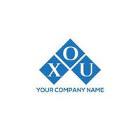 xou brief logo ontwerp op witte achtergrond. xou creatieve initialen brief logo concept. xou brief ontwerp. vector