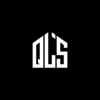 qls brief logo ontwerp op zwarte achtergrond. qls creatieve initialen brief logo concept. qls-briefontwerp. vector