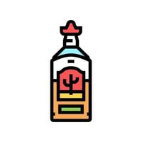 tequila alcoholische drank kleur pictogram vectorillustratie vector