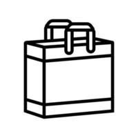 winkel tas lijn pictogram vectorillustratie vector