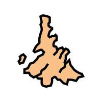 eiland Whitsunday kleur pictogram vectorillustratie vector