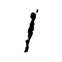 macquarie eiland glyph pictogram vectorillustratie vector