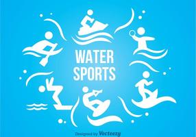 Water Sport Pictogrammen vector