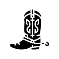 retro boot glyph pictogram vectorillustratie vector