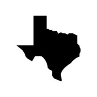 Texas staat glyph pictogram vectorillustratie vector