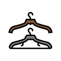 hanger accessoire kleur pictogram vectorillustratie vector