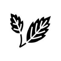herfstblad glyph pictogram vectorillustratie vector