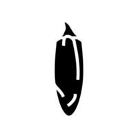 jalapeno peper glyph pictogram vectorillustratie vector