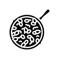 chili con carne glyph pictogram vectorillustratie vector