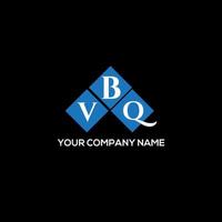 vbq brief logo ontwerp op zwarte achtergrond. vbq creatieve initialen brief logo concept. vbq brief ontwerp. vector