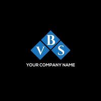 vbs brief logo ontwerp op zwarte achtergrond. vbs creatieve initialen brief logo concept. vbs brief ontwerp. vector