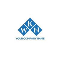 wkn brief design.wkn brief logo ontwerp op witte achtergrond. wkn creatieve initialen brief logo concept. wkn brief design.wkn brief logo ontwerp op witte achtergrond. met wie vector