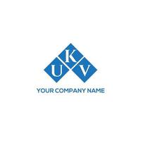 VK brief logo ontwerp op witte achtergrond. ukv creatieve initialen brief logo concept. ukv-briefontwerp. vector