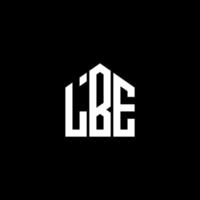 lbe brief design.lbe brief logo ontwerp op zwarte achtergrond. lbe creatieve initialen brief logo concept. lbe brief design.lbe brief logo ontwerp op zwarte achtergrond. ik vector