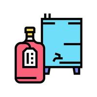 zelfgemaakte alcohol kleur pictogram vector geïsoleerde illustratie