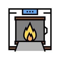 crematorium apparatuur kleur pictogram vector geïsoleerde illustratie