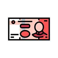 yuan cny kleur pictogram vectorillustratie vector