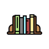 boekensteunen decoratie kleur pictogram vectorillustratie vector