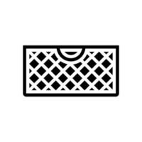 mesh mand glyph pictogram vectorillustratie vector