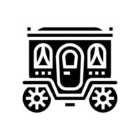 vervoer sprookje vervoer glyph pictogram vectorillustratie vector